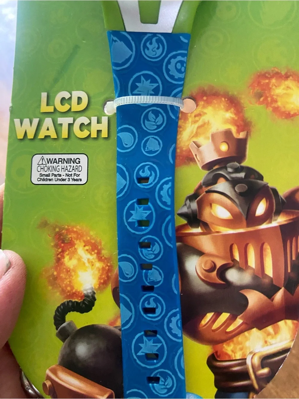 Skylanders LCD Kids Watch - Blue & Green- Never Used
